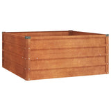 NNEVL Garden Raised Bed Rusty 100x100x45 cm Corten Steel