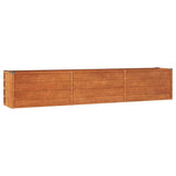 NNEVL Garden Raised Bed Rusty 240x40x45 cm Corten Steel