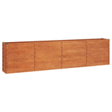 NNEVL Garden Raised Bed Rusty 320x40x77 cm Corten Steel