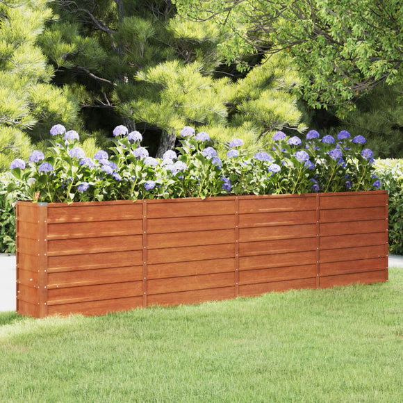 NNEVL Garden Raised Bed Rusty 320x40x77 cm Corten Steel