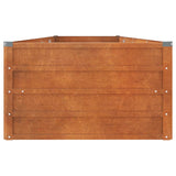 NNEVL Garden Raised Bed Rusty 320x80x45 cm Corten Steel
