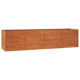 NNEVL Garden Raised Bed Rusty 320x80x77 cm Corten Steel