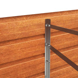 NNEVL Garden Raised Bed Rusty 320x80x77 cm Corten Steel