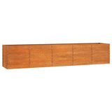 NNEVL Garden Raised Bed Rusty 400x80x77 cm Corten Steel