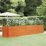 NNEVL Garden Raised Bed Rusty 400x80x77 cm Corten Steel