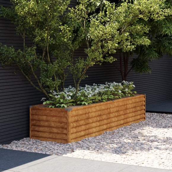 NNEVL Garden Raised Bed 194x50x36 cm Corten Steel