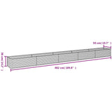 NNEVL Garden Raised Bed 482x50x36 cm Corten Steel