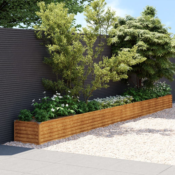 NNEVL Garden Raised Bed 580x50x36 cm Corten Steel