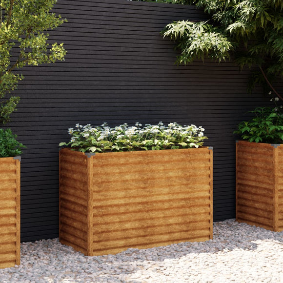 NNEVL Garden Raised Bed 100x50x69 cm Corten Steel
