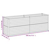 NNEVL Garden Raised Bed 196x50x69 cm Corten Steel