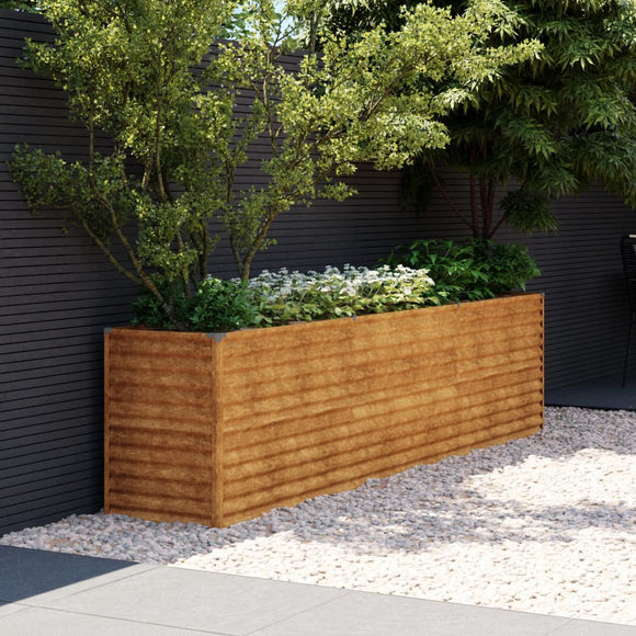 NNEVL Garden Raised Bed 291x50x69 cm Corten Steel