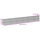 NNEVL Garden Raised Bed 578x50x69 cm Corten Steel