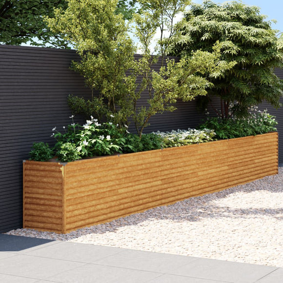 NNEVL Garden Raised Bed 578x50x69 cm Corten Steel