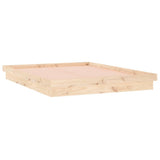 NNEVL LED Bed Frame without Mattress 150x200 cm Solid Wood
