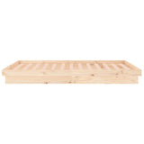 NNEVL LED Bed Frame without Mattress 150x200 cm Solid Wood