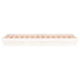 NNEVL LED Bed Frame without Mattress White 90x190 cm Solid Wood