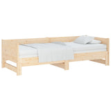 NNEVL Pull-out Day Bed Solid Wood Pine 2x(92x187) cm Single Size