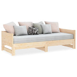NNEVL Pull-out Day Bed Solid Wood Pine 2x(92x187) cm Single Size