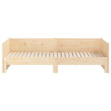 NNEVL Pull-out Day Bed Solid Wood Pine 2x(92x187) cm Single Size