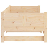 NNEVL Pull-out Day Bed Solid Wood Pine 2x(92x187) cm Single Size