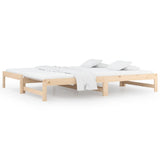 NNEVL Pull-out Day Bed without Mattress 2x(90x190) cm Solid Wood Pine