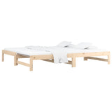 NNEVL Pull-out Day Bed without Mattress 2x(90x190) cm Solid Wood Pine