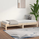 NNEVL Pull-out Day Bed without Mattress 2x(90x190) cm Solid Wood Pine