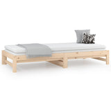 NNEVL Pull-out Day Bed without Mattress 2x(90x190) cm Solid Wood Pine