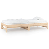 NNEVL Pull-out Day Bed without Mattress 2x(90x190) cm Solid Wood Pine