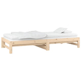 NNEVL Pull-out Day Bed without Mattress 2x(90x190) cm Solid Wood Pine