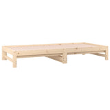 NNEVL Pull-out Day Bed without Mattress 2x(90x190) cm Solid Wood Pine