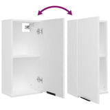 NNEVL Wall-mounted Bathroom Cabinet White 32x20x67 cm