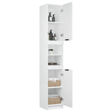 NNEVL Bathroom Cabinet White 32x34x188.5 cm Engineered Wood