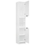 NNEVL Bathroom Cabinet White 32x34x188.5 cm Engineered Wood