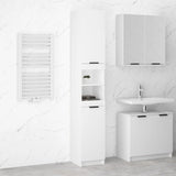 NNEVL Bathroom Cabinet White 32x34x188.5 cm Engineered Wood