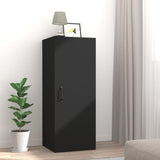 NNEVL Hanging Wall Cabinet Black 34.5x34x90 cm Engineered Wood
