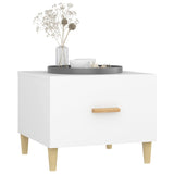 NNEVL Coffee Tables 2 pcs White 50x50x40 cm Engineered Wood