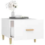 NNEVL Coffee Tables 2 pcs White 50x50x40 cm Engineered Wood