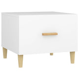NNEVL Coffee Tables 2 pcs White 50x50x40 cm Engineered Wood