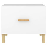 NNEVL Coffee Tables 2 pcs White 50x50x40 cm Engineered Wood