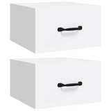NNEVL Wall-mounted Bedside Cabinets 2 pcs White 35x35x20 cm