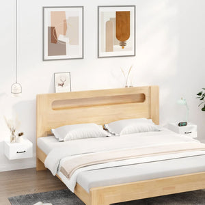 NNEVL Wall-mounted Bedside Cabinets 2 pcs White 35x35x20 cm