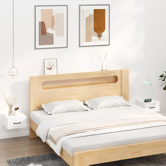 NNEVL Wall-mounted Bedside Cabinets 2 pcs White 35x35x20 cm