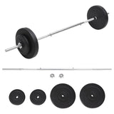 NNEVL Barbell with Plates Set 30 kg