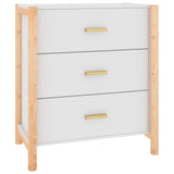 NNEVL Sideboard White 62x38x70 cm Engineered Wood