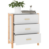 NNEVL Sideboard White 62x38x70 cm Engineered Wood