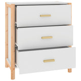 NNEVL Sideboard White 62x38x70 cm Engineered Wood