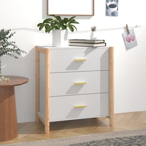 NNEVL Sideboard White 62x38x70 cm Engineered Wood