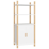 NNEVL Highboard White 60x40x141 cm Engineered Wood