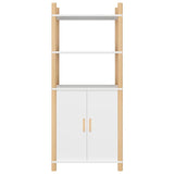 NNEVL Highboard White 60x40x141 cm Engineered Wood